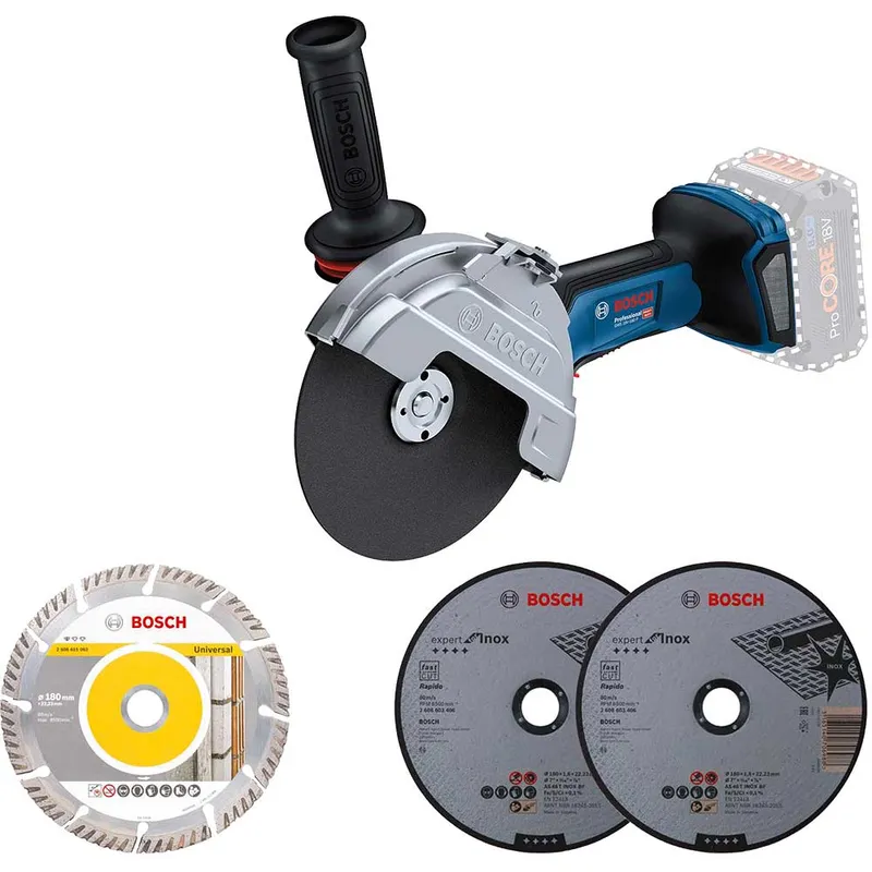 Bosch GWS 18V-180 P BITURBO 18v Cordless Angle Grinder 180mm