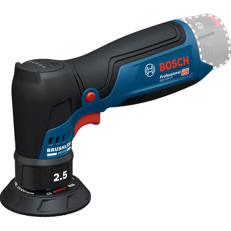 Bosch GEX 12V-77 12v Cordless Spot Repair Sander 77mm