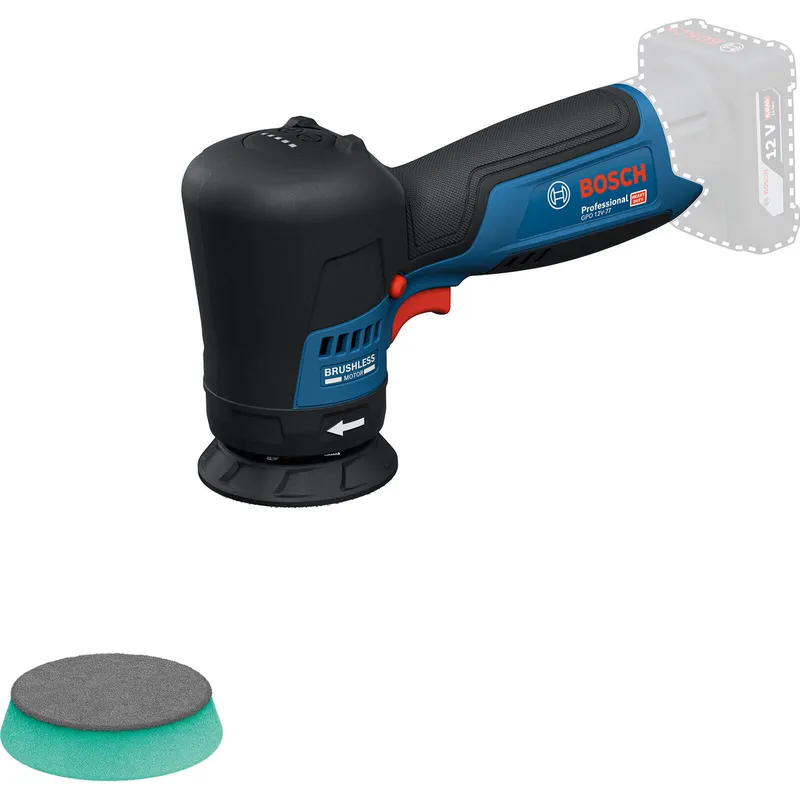 Bosch GPO 12V-77 12v Cordless Spot Repair Polisher 77mm