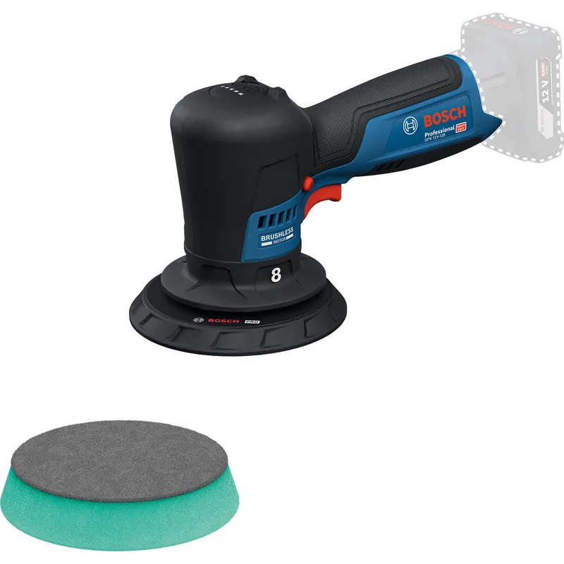 Bosch GPX 12V-125 12v Cordless Spot Repair Polisher 125mm