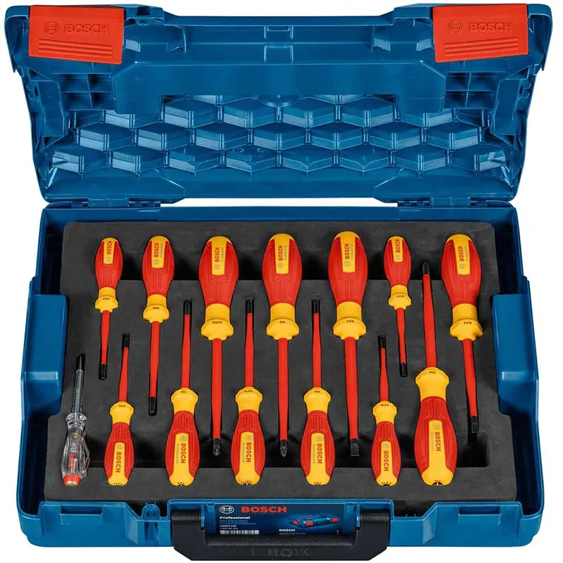 Bosch 14 Piece VDE Insulated Screwdriver Set