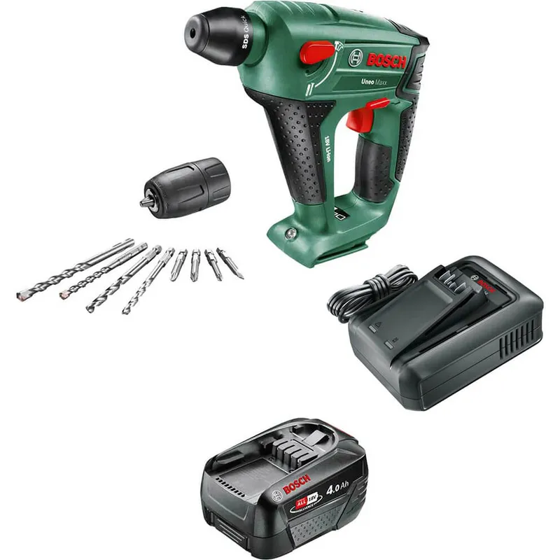Bosch UNEO MAXX 18 LI P4A 18v Cordless Rotary Hammer Drill