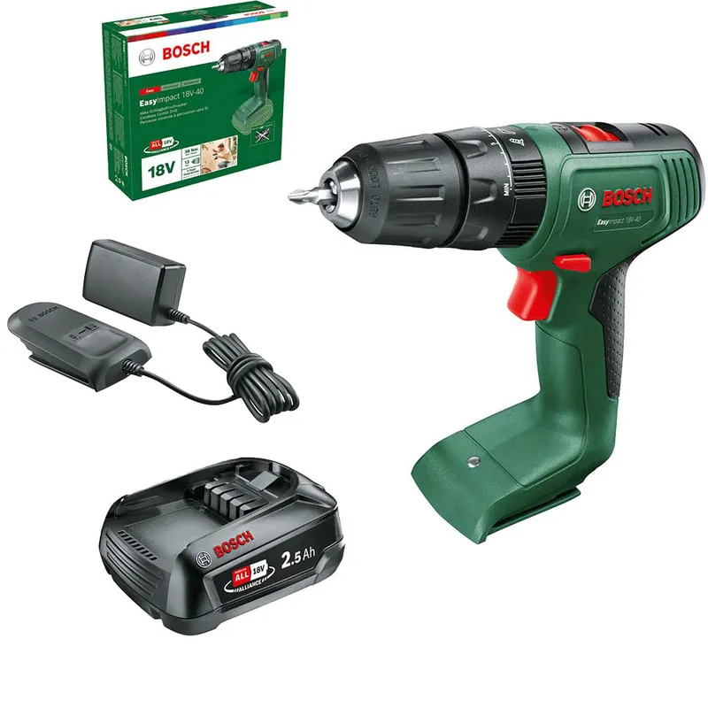 Bosch EASYIMPACT 18V-40 P4A 18v Cordless Combi Drill