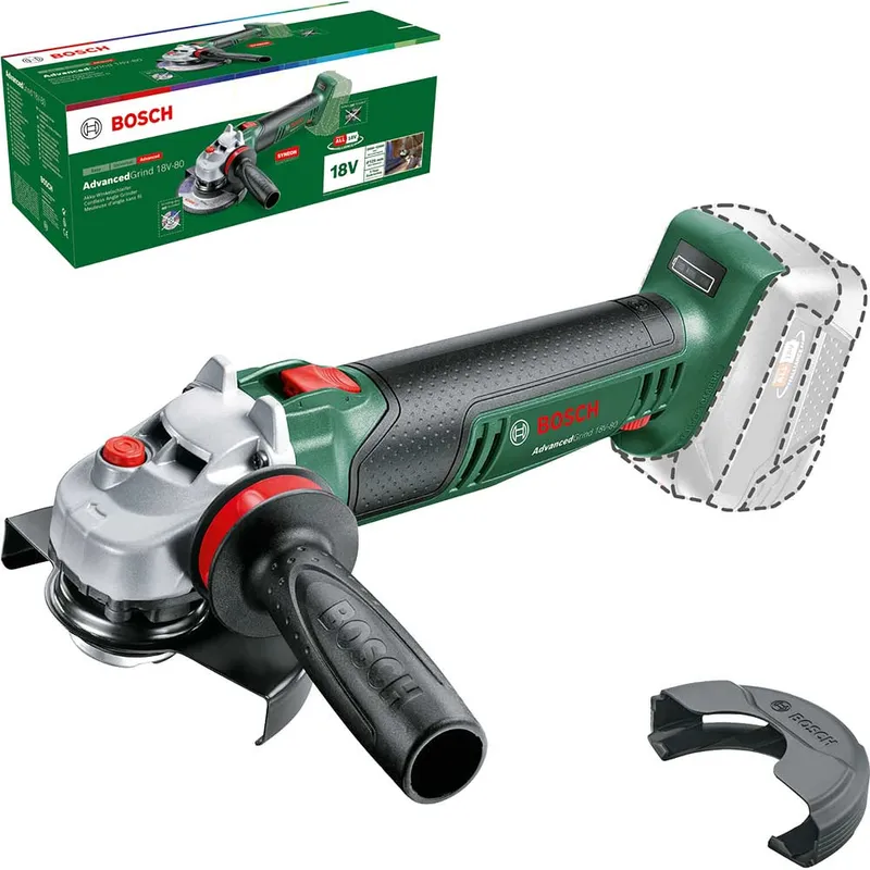 Bosch ADVANCEDGRIND 18V-80 P4A 18v Cordless Angle Grinder 125mm