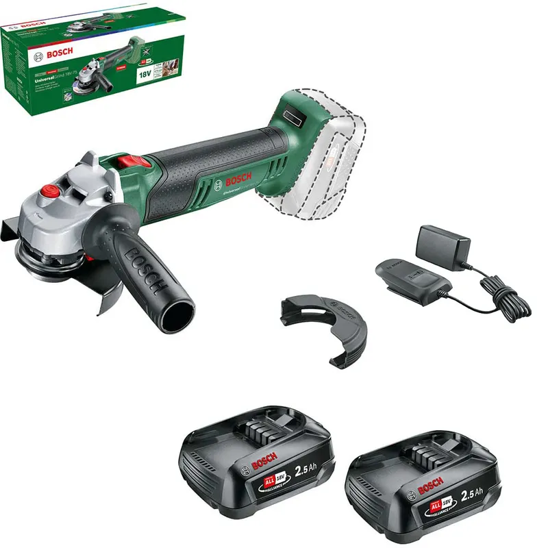 Bosch UNIVERSALGRIND 18V-75 P4A 18v Cordless Angle Grinder 115mm