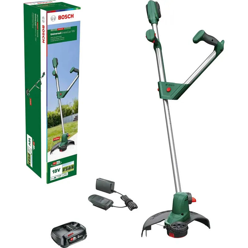 Bosch UNIVERSALGRASSCUT 18V-260 P4A 18v Cordless Grass Trimmer Edger 260mm