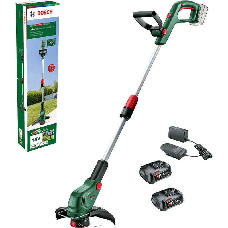 Bosch UNIVERSALGRASSCUT 18V-23-450 P4A 18v Cordless Grass Trimmer 230mm