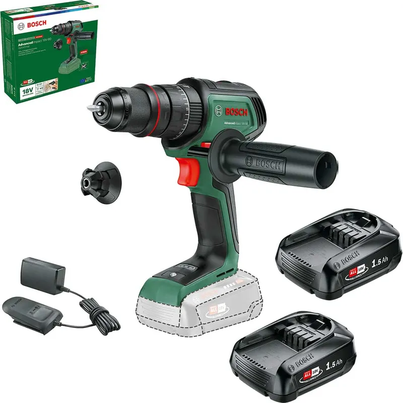 Bosch ADVANCEDIMPACT 18V-80 P4A 18v Cordless Combi Drill