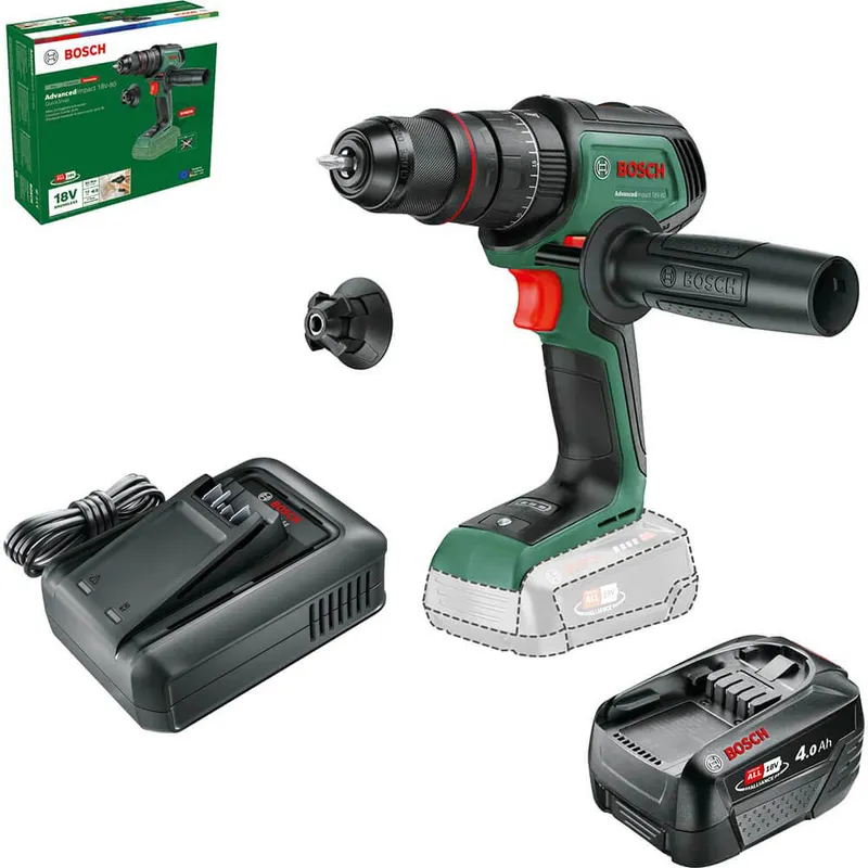Bosch ADVANCEDIMPACT 18V-80 P4A 18v Cordless Combi Drill