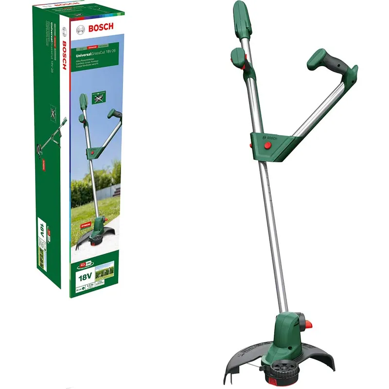 Bosch UNIVERSALGRASSCUT 18V-26 P4A 18v Cordless Grass Trimmer Edger 260mm