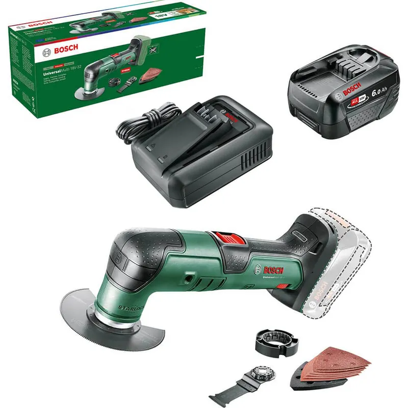 Bosch UNIVERSALMULTI 18V-32 P4A 18v Cordless Starlock Oscillating Multi Tool