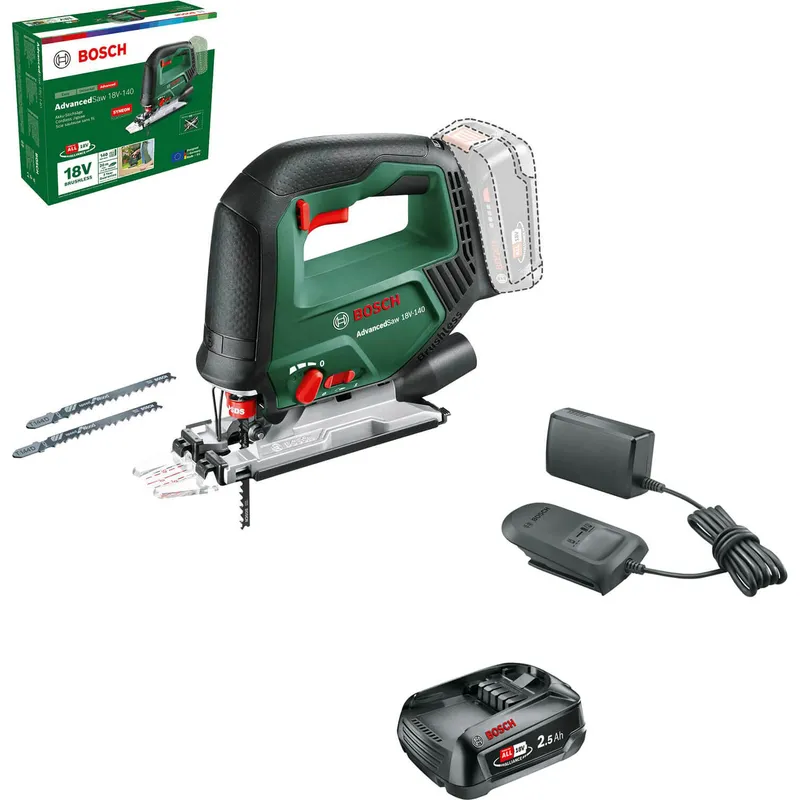Bosch ADVANCEDSAW 18V-140 P4A 18v Cordless Jigsaw