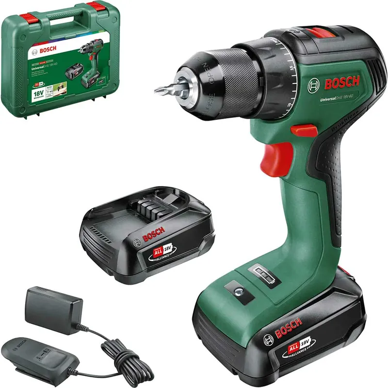 Bosch UNIVERSALDRILL 18V-60 P4A 18v Cordless Drill Driver