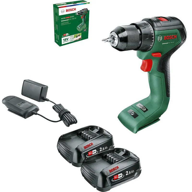 Bosch UNIVERSALDRILL 18V-60 P4A 18v Cordless Drill Driver