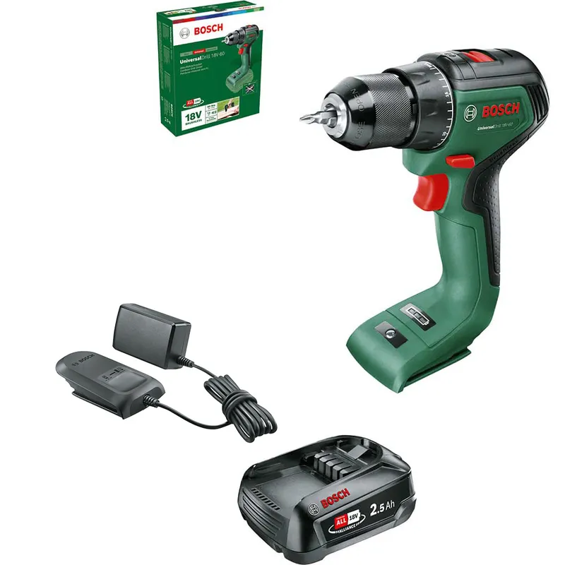 Bosch UNIVERSALDRILL 18V-60 P4A 18v Cordless Drill Driver