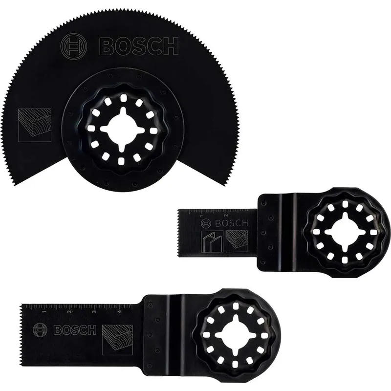 Bosch 3 Piece Wood Cutting Blade Set for Oscillating Multi Tools