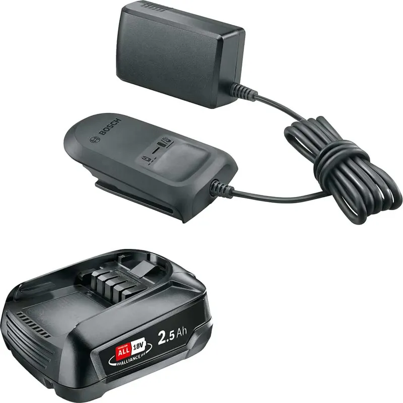 Bosch Genuine GREEN P4A 18v Cordless Li-ion Battery 2.5ah and Standard Charger