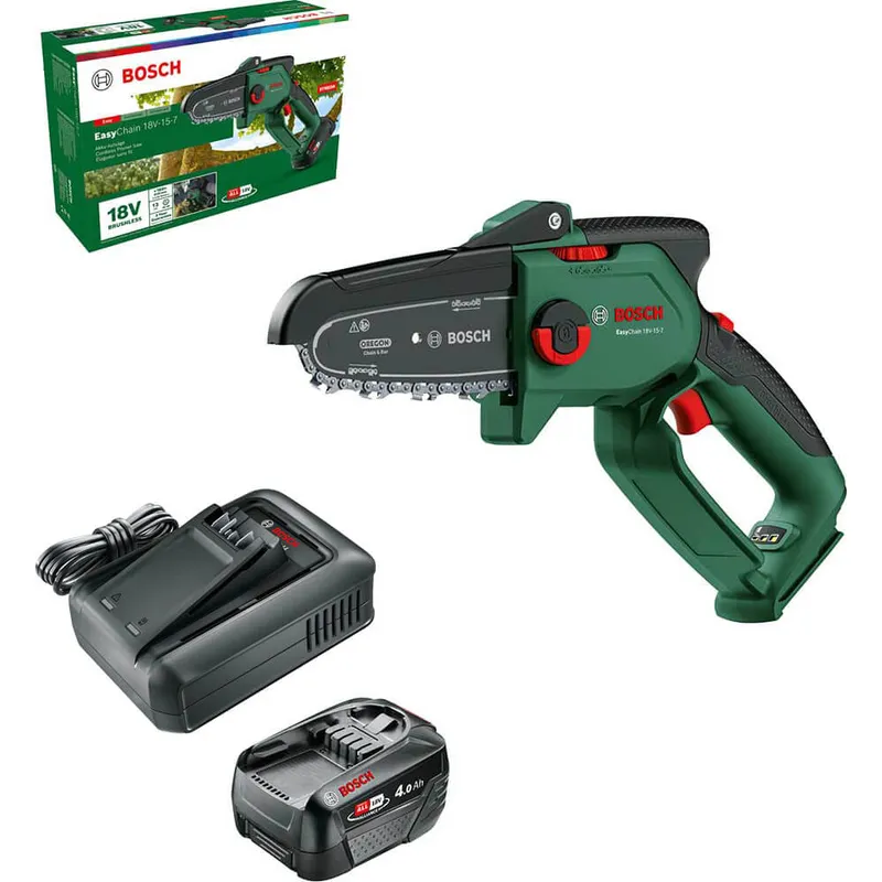 Bosch EASYCHAIN 18V-15-7 P4A 18v Cordless Brushless Chainsaw 150mm