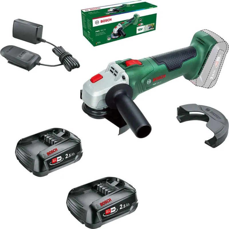 Bosch PWS 18V-70 P4A 18v Cordless Angle Grinder 125mm