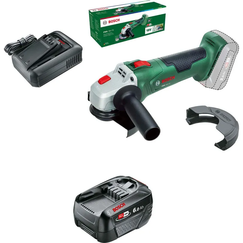 Bosch PWS 18V-70 P4A 18v Cordless Angle Grinder 125mm
