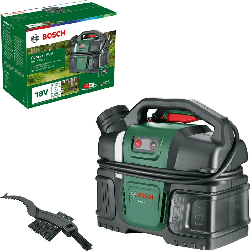 Bosch FONTUS 18V-6 P4A 18v Cordless Pressure Washer and Bicycle Cleaner