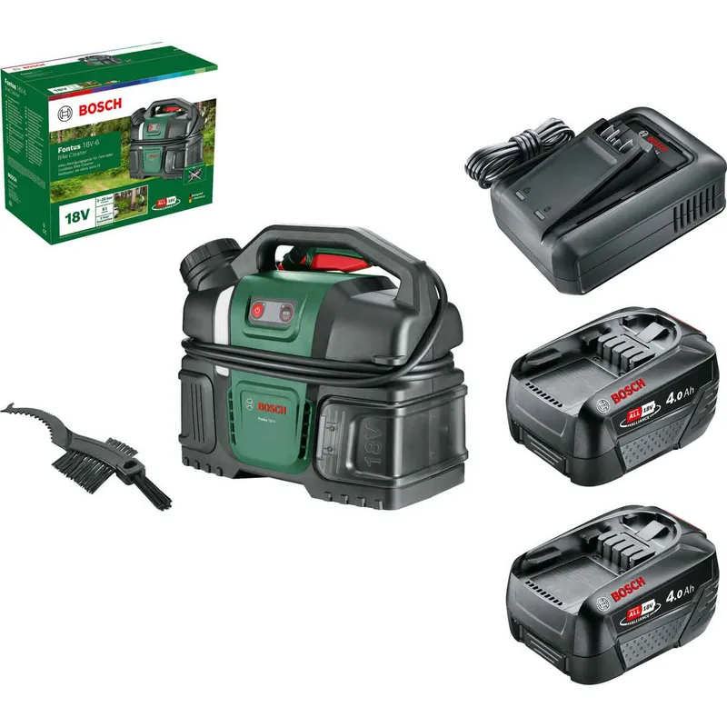 Bosch FONTUS 18V-6 P4A 18v Cordless Pressure Washer and Bicycle Cleaner