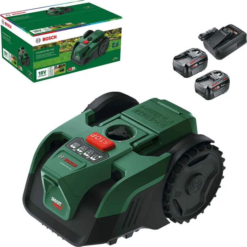 Bosch VISIMOW 18V-100 P4A 18v Cordless Camera Robotic Lawnmower 155mm