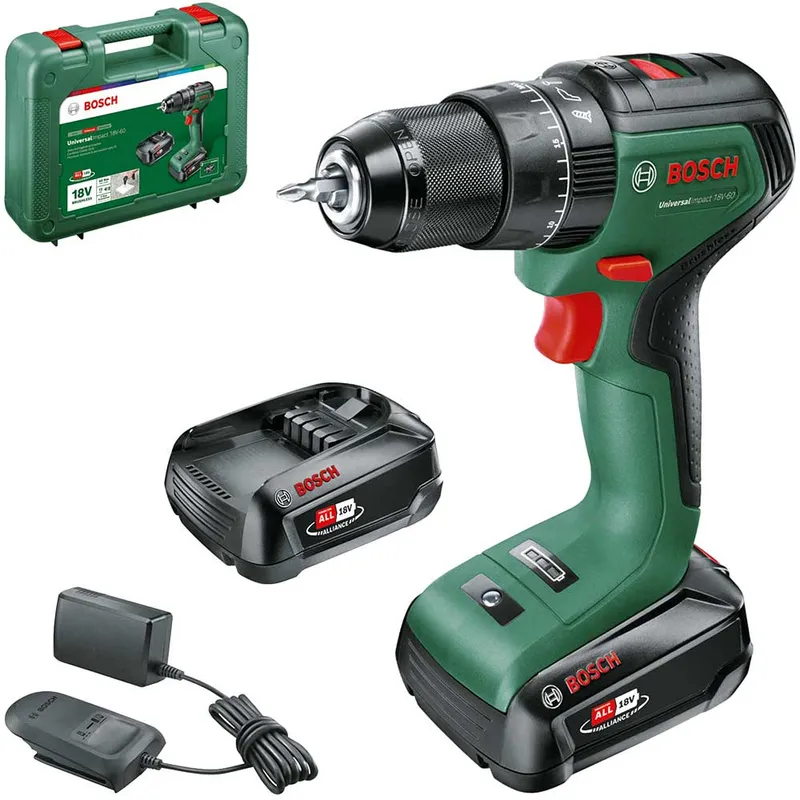 Bosch UNIVERSALIMPACT 18V-60 P4A 18v Cordless Brushless Combi Drill