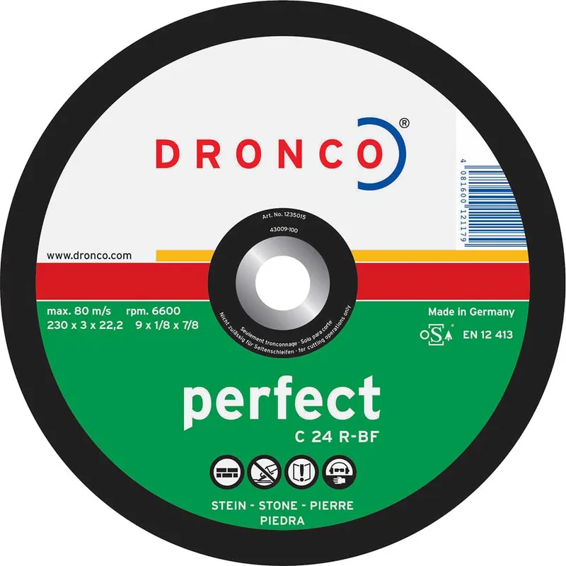 Dronco C 24 R PERFECT Flat Stone Cutting Disc