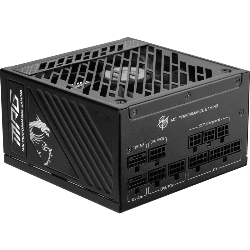 MSI MPG A1250GS PCIE5 1250W Gold ATX 3.1 Fully Modular PSU Power Supply