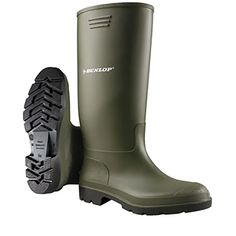 Dunlop Pricemastor Wellington Boots - Green / UK 7