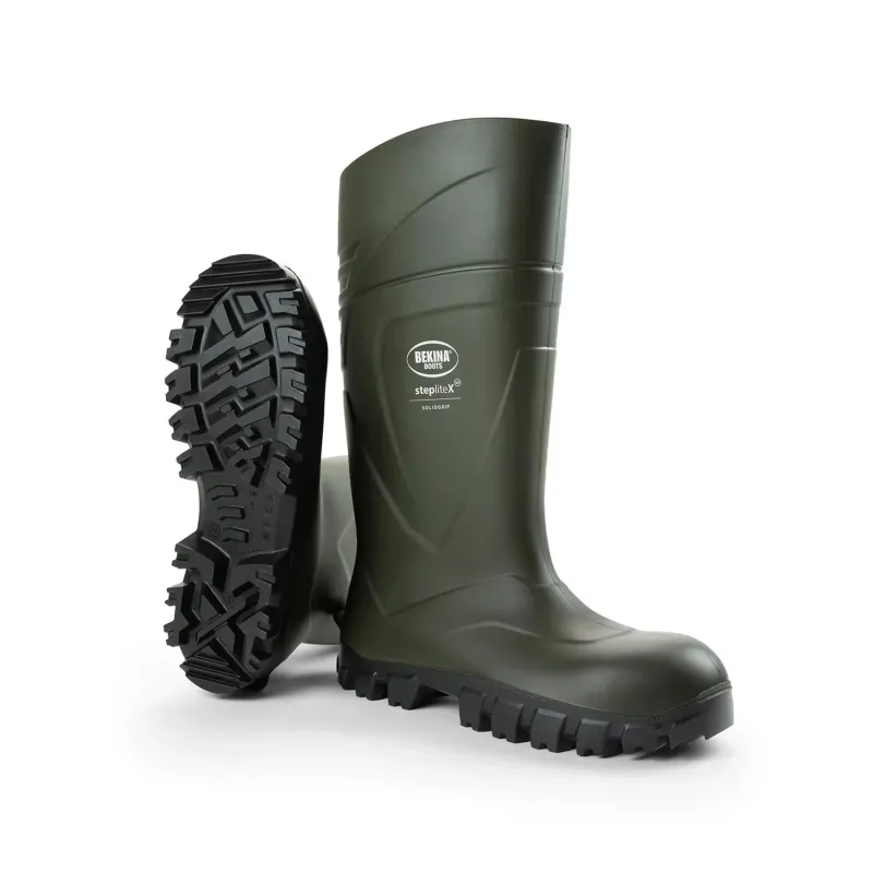 Bekina Boots Steplitex Solidgrip S5 Full Safety - Green/Black / UK 10