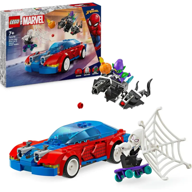 LEGO Marvel Spider-Man Race Car & Venom Green Goblin 76279