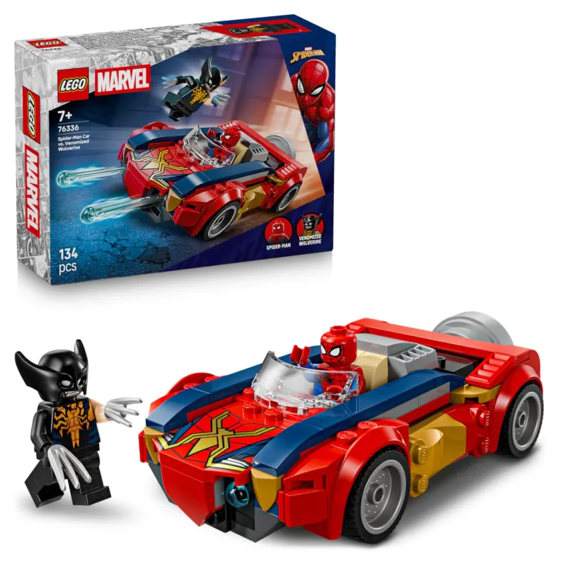 LEGO Marvel Spider-Man Car vs. Venomized Wolverine 76336