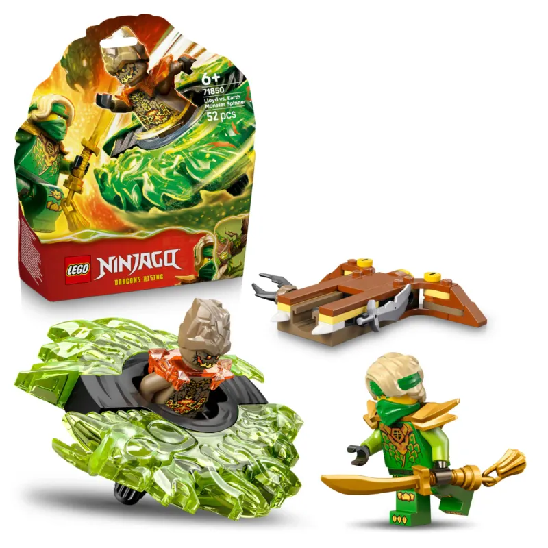 LEGO Ninjago Dragons Rising Lloyd vs. Earth Monster Spinner 71850