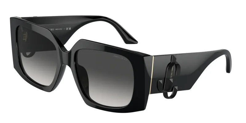 Jimmy Choo Woman Jimmy Choo JC5006U 50008G Sunglasses Acetate Black Grey Butterfly Normal Shaded