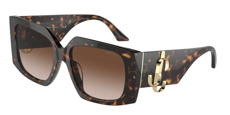 Jimmy Choo Woman Jimmy Choo JC5006U 500213 Sunglasses Acetate Havana Brown Butterfly Normal Shaded