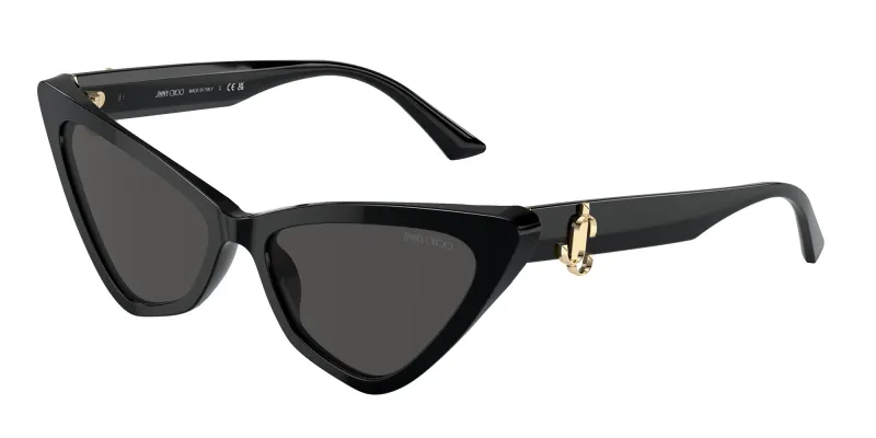 Jimmy Choo Woman Jimmy Choo JC5008 500087 Sunglasses Acetate Black Grey Cat Eye Normal
