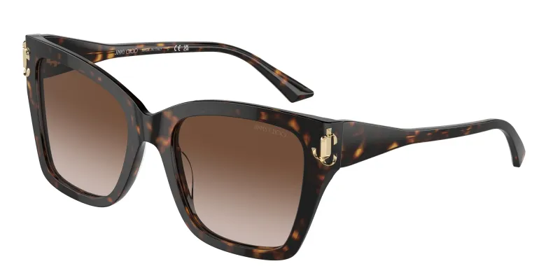 Jimmy Choo Woman Jimmy Choo JC5012 500213 Sunglasses Acetate Havana Brown Squared Normal Shaded