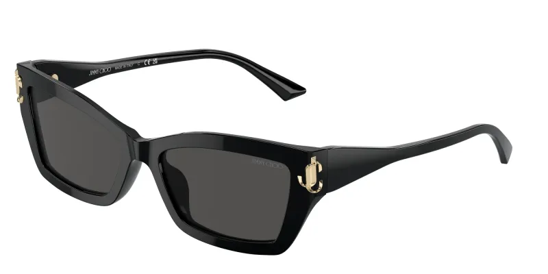 Jimmy Choo Woman Jimmy Choo JC5011U 500087 Sunglasses Acetate Black Grey Cat Eye Normal