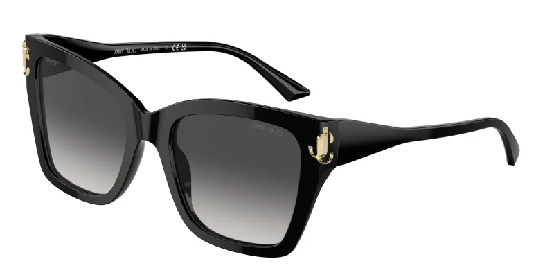 Jimmy Choo Woman Jimmy Choo JC5012 50008G Sunglasses Acetate Black Grey Squared Normal Shaded