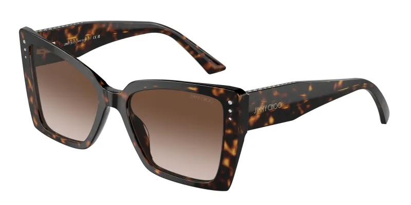 Jimmy Choo Woman Jimmy Choo JC5001B 500213 Sunglasses Acetate Havana Brown Butterfly Normal Shaded