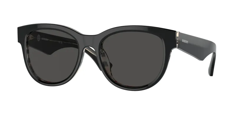Burberry Woman Burberry BE4432U 412187 Sunglasses Acetate Black Grey Pantos Normal