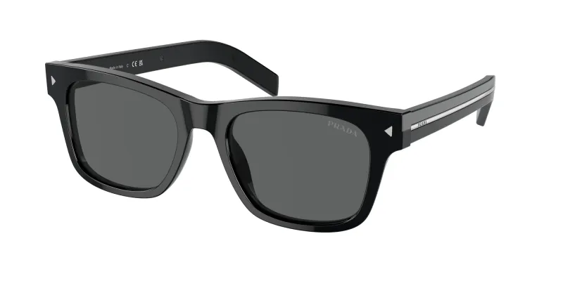 Prada Man Prada PR A17S 16K731 Sunglasses Acetate Black Grey Squared Normal