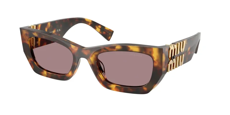 Miu Miu Woman Miu Miu MU 09WS 14L20I Sunglasses Acetate Turtle Brown Squared Normal