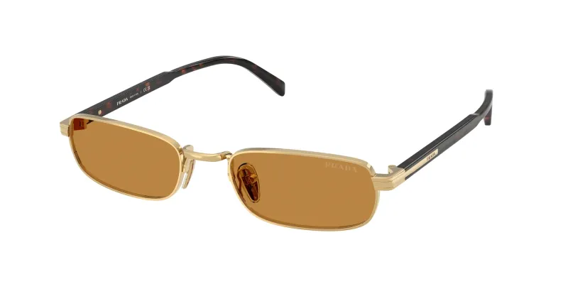 Prada Man Prada PR B54S 5AK50P Sunglasses Metal Gold Squared Normal