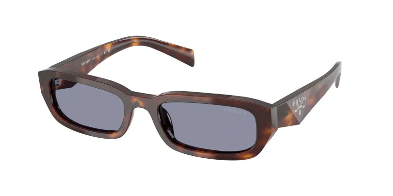 Prada Woman Prada PR B06S 15W03N Sunglasses Acetate Turtle Grey Squared Normal