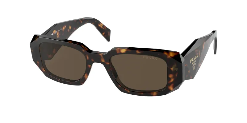 Prada Woman Prada PR 17WS 2AU8C1 Sunglasses Acetate Turtle Brown Squared Normal