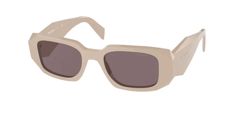 Prada Woman Prada PR 17WS VYJ6X1 Sunglasses Acetate Pink Brown Squared Normal