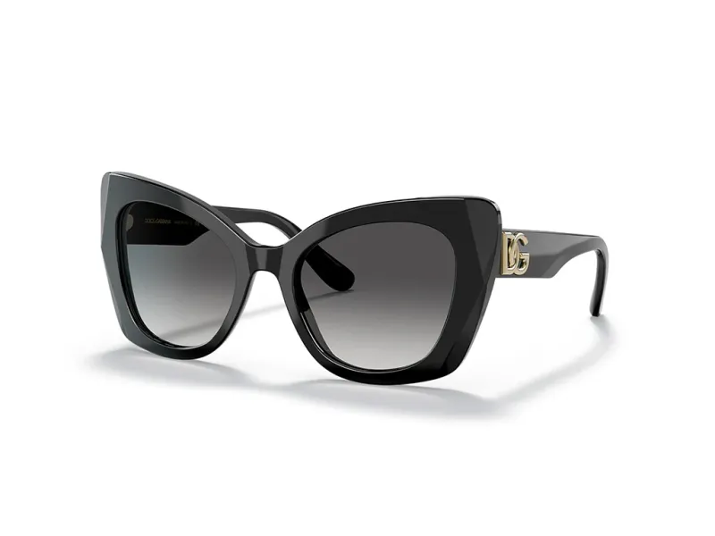 Dolce & Gabbana Woman Dolce & Gabbana DG4405 501/8G Sunglasses Acetate Black Grey Butterfly Normal Shaded